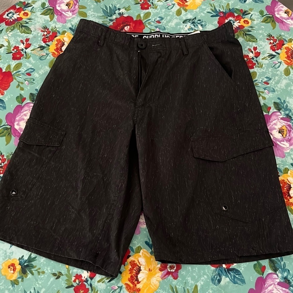 🌷2/$20 Men’s black surplus shorts for sale size 32